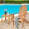 Costway Outdoor Adirondack Chair Solid Wood sturdy Patio Garden Furniture GrayNaturalWhite